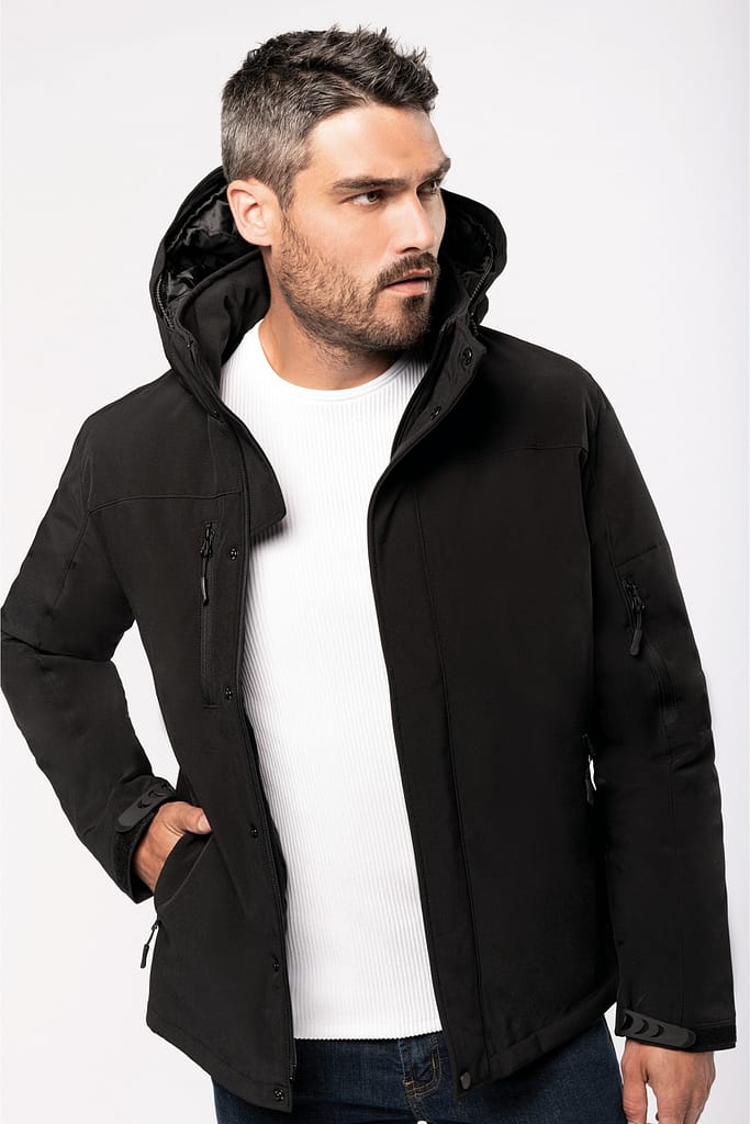 3-Laags Hooded Softshell Parka Men