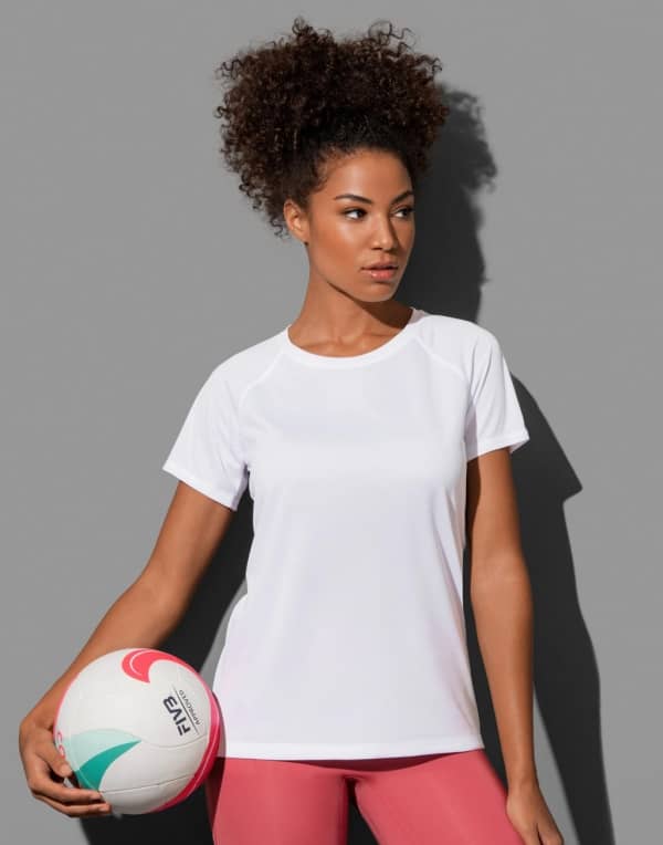 T-shirt Raglan Mesh Active-Dry Women